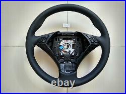 03-05 BMW E60/61 NEW FACTORY LEATHER HEATED SW / EXTRA THUMB RESTS /CARBON panel