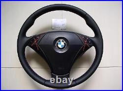 03-05 BMW E60 E61 NEW NAPPA LEATHER SW / THUMB RESTS / M STYLE stitch / with SRS
