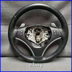 05-13 BMW M SPORT TECH 1 3 & X Stitched Leather Paddle Shift Steering Wheel NICE