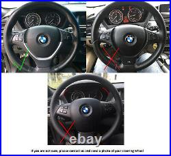 07-14 BMW X5 E70 X6 E71 New NAPPA LEATHER ERGONOMIC INLAYS FLAT BOTTOM complete