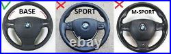 09-16 BMW F07 F10 F01 NAPPA ERGONOMIC INLAYS HEATED SW FLAT BOTTOM non sport M