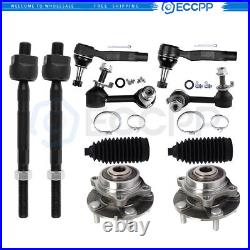10x Front Steering Tie Rod End Sway Bar Pinion Bellow For 2003-2009 Nissan 350Z