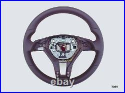 12-16 Mercedes C W204 Slk Cls E New Nappa Leather Steering Wheel Thick Brown