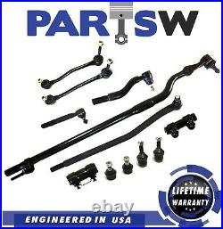 12 Pc Front Drag Link Ball Joint Sway Bar End Link Tierod for Ford F-250 SD 4WD