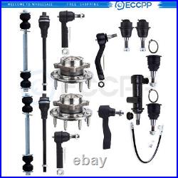 15x Front Steering Tie Rod End Ball Joint Sway Bar For 2001-2004 GMC Sierra 2500