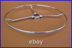 1946-1948 Chrysler NOS Chrome Steering Wheel Horn Ring Mopar # 1319035 in Box