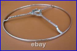 1946-1948 Chrysler NOS Chrome Steering Wheel Horn Ring Mopar # 1319035 in Box