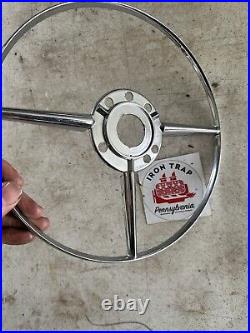 1950 1951 1952 Buick 1340519 Steering Wheel Chrome Horn Ring Bar OEM GM