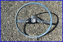 1961 Buick Electra, LeSabre, Invicta Blue Steering Wheel With Horn Bar & Emblem