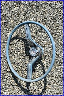 1961 Buick Electra, LeSabre, Invicta Blue Steering Wheel With Horn Bar & Emblem