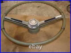 1964 1965 1966 442 Cutlass F85 Rare Olds Blue Steering Wheel & Horn Bar & Cap Gm