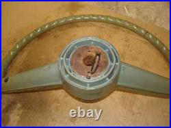 1964 1965 1966 442 Cutlass F85 Rare Olds Blue Steering Wheel & Horn Bar & Cap Gm