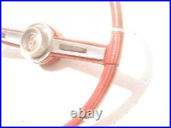 1964 1965 1966 442 / Cutlass F85 Rare Olds Red Steering Wheel & Horn Bar & Cap