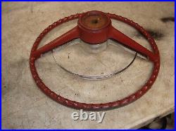 1964 1965 Chevelle Malibu Red Factory Steering Wheel & Horn Bar & Cap GM OEM