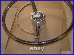 1964 1965 Chevy Chevelle Malibu Tan Steering Wheel & Horn Bar & Cap GM OEM