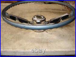 1966 Chevrolet Chevelle Malibu Ss Blue Steering Wheel & Horn Bar & Cap Gm Oem