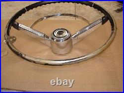 1966 Chevrolet Chevelle Malibu Ss Tan / Black Steering Wheel & Horn Bar & Cap Gm