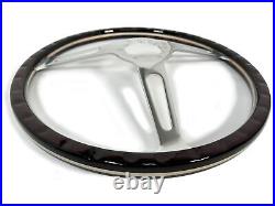 1967-68 Chevrolet Camaro 6-Bolt 15 Deluxe Espresso Wood Steering Wheel Kit, Tri