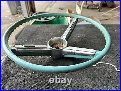 1967 Chevelle Malibu Aqua Steering Wheel SS Horn Bar El Camino 396 L78 L34 L79