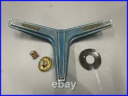 1968 Chevelle Impala Steering Wheel Center Bar HORN Pad BUTTONS GM Blue SS396 68