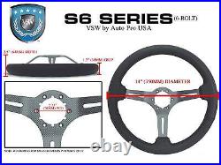 1979-82 Ford Mustang Fox Body 6-Bolt Black Leather Steering Wheel Kit, Tri-Bar