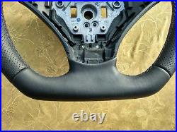 2003-2006 BMW E60 E61 NEW LEATHER ERGONOMIC INLAYS SW THICK & HEAVY Flat Bottom