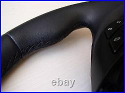 2007-2010 Bmw 5 Series E60 E61 New Nappa Leather Steering Wheel / Thumb Rests