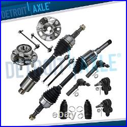 2.4L Front CV Axles Wheel Bearing Hubs Suspension Kit for Chevy Equinox Terrain