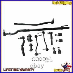 4WD 12pc Front Ball Joint Sway Bar End Link Tie Rod For 2000-2005 Ford Excursion