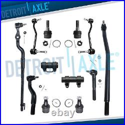 4WD 12pc Front Drag Link Ball Joint Sway Bar End Link Tie Rod for Ford F-250 SD