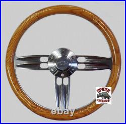 67-68 ELCamino Chevelle Malibu Impala Chevy2 steering wheel BOW 14 DBLE BAR OAK