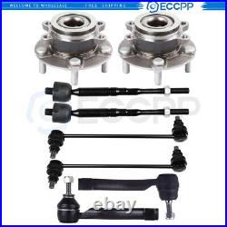 8Pieces Front Steering Tie Rod End Sway Bar End Link For 2007-2012 Nissan Sentra