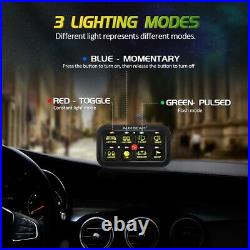 8 Gang Switch Panel RGB LED Back Light for Jeep Wrangler JL JT JK TJ YJ CJ LJ XJ