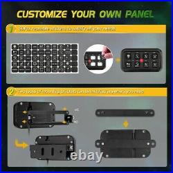 8 Gang Switch Panel RGB LED Back Lights for F-150 F-250 F-350 F-450 Super Duty