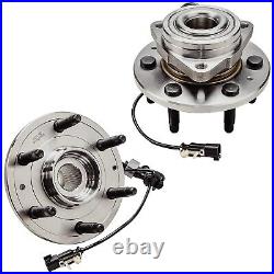 8pc Front Wheel Bearing and Hubs Sway Bar Tierods for Chevy Silverado 1500 Yukon