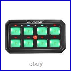 AUXBEAM 8 GANG Switch Panel RGB LED Back Light for Jeep Cherokee XJ Wrangler YJ