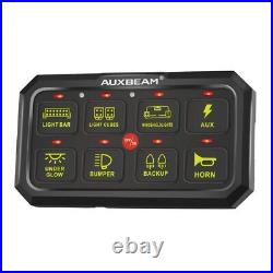 AUXBEAM RA80 XL 8 Gang Switch Panel Kit On/Off LED Switch Panel Circuit Control