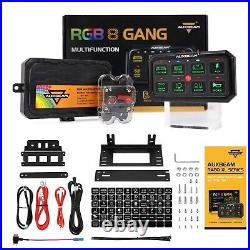 AUXBEAM RA80 XL RGB 8 Gang Switch Panel On-Off Controller Relay System Boat SUV
