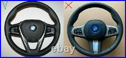 BMW 5 G30 G31 G32 7 G11 NEW NAPPA ALCANTARA HEATED SHIFT SW BLUE mark/stitch