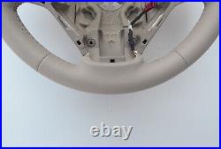 BMW F22 F30 NEW FACTORY LEATHER SPORT HEATED STEERING WHEEL THICK BEIGE mark