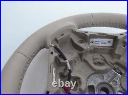 BMW F22 F30 NEW FACTORY LEATHER SPORT HEATED STEERING WHEEL THICK BEIGE mark