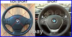 BMW F22 F30 NEW NAPPA/ALCANTARA SPORTS STEERING shift pad RED STRIPE thick