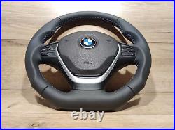 BMW F30 F20 F22 F36 F34 Steering Wheel Sport Nappa NEW Flat Bottom NO PADDLES
