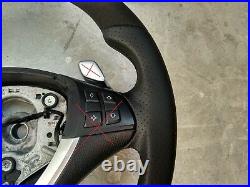 BMW X5 E70 X6 E71 ALCANTARA LEATHER ERGONOMIC INLAYS STEERING WHEEL shift FLAT B