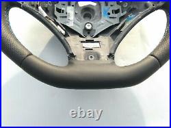 BMW X5 E70 X6 E71 NAPPA LEATHER ERGONOMIC INLAYS HEATED shift FLAT BOTTOM blue