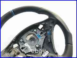 BMW X5 E70 X6 E71 NAPPA LEATHER ERGONOMIC INLAYS HEATED shift FLAT BOTTOM blue