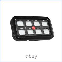 Blue 8 Gang Switch Panel LED Light Bar Toggle For Jeep Wrangler JL Gladiator JT
