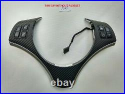 Bmw M Sport 1 E82 3 E90 E92 X1 E84 Steering Wheel Buttons Panel Switch Carbon