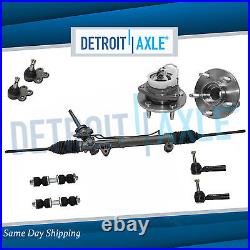Complete 9pc Power Steering Rack and Pinion Suspension Kit for Chevy Pontiac FWD