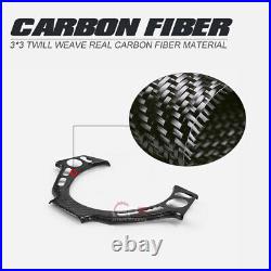 For Nissan GTR R35 Carbon Fiber Interior Steering Wheel Switch Panel Trim Cover